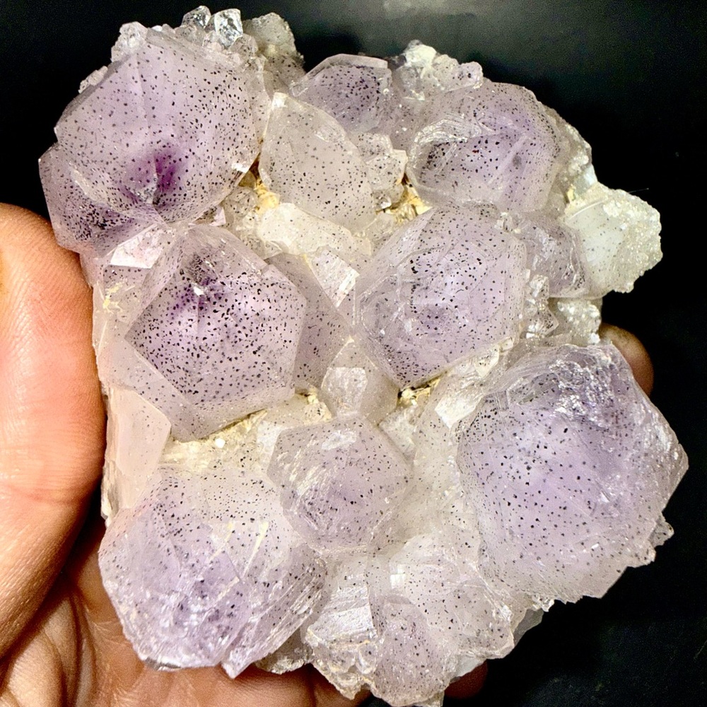Lavender Spirit Quartz Amethyst Crystal Cluster - Light Purple Geode